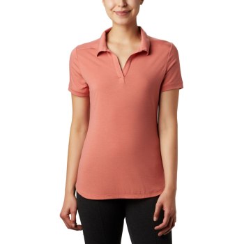 Columbia Essential Elements, Polo Coral Oscuro Para Mujer | 956384-LWJ